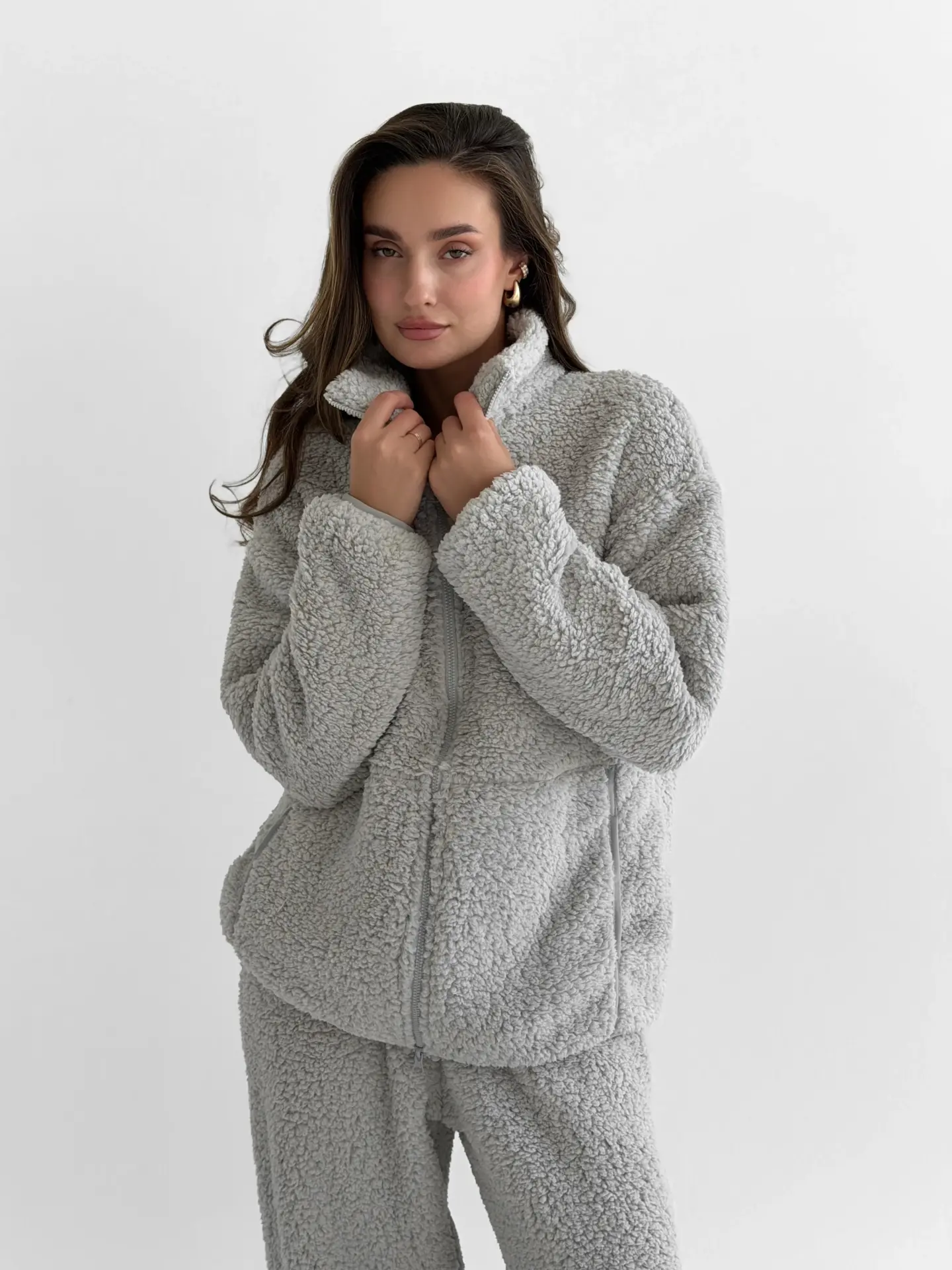 Grey Cloud Teddy Set