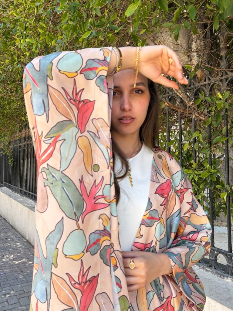 كيمونو بنقشة نباتية / 5